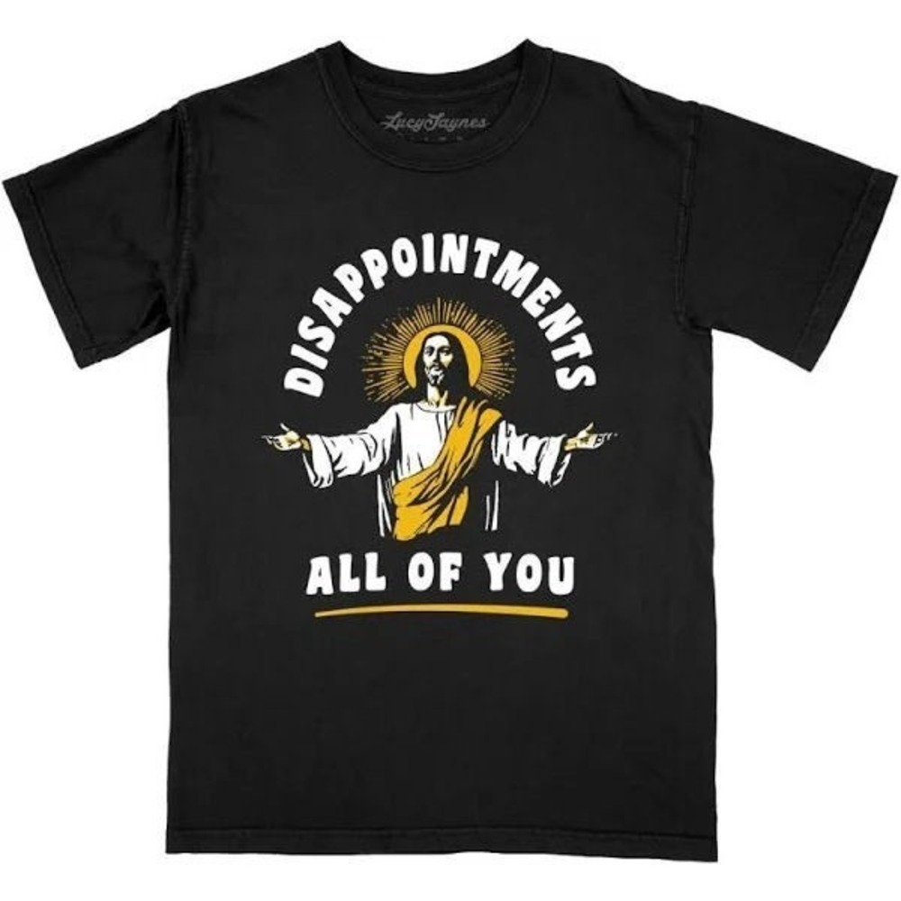 Lucy Jaynes Short Sleeve 'Disappointments All of You' T-Shirt - Black - Large - Picture 1 of 1
